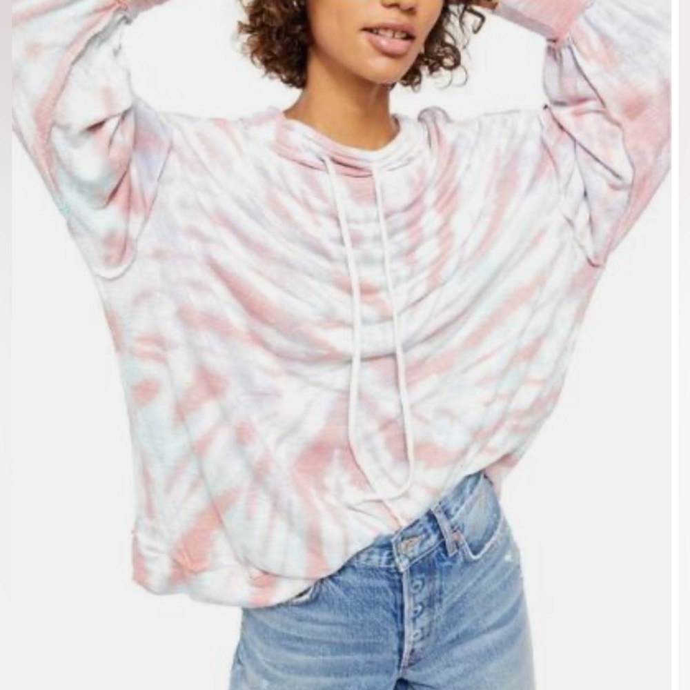 NWT Free People Best Catch Tie Dye Tee